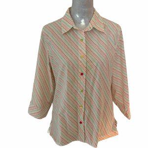Vintage Breckenridge Multicolor Polka Dot Shirt